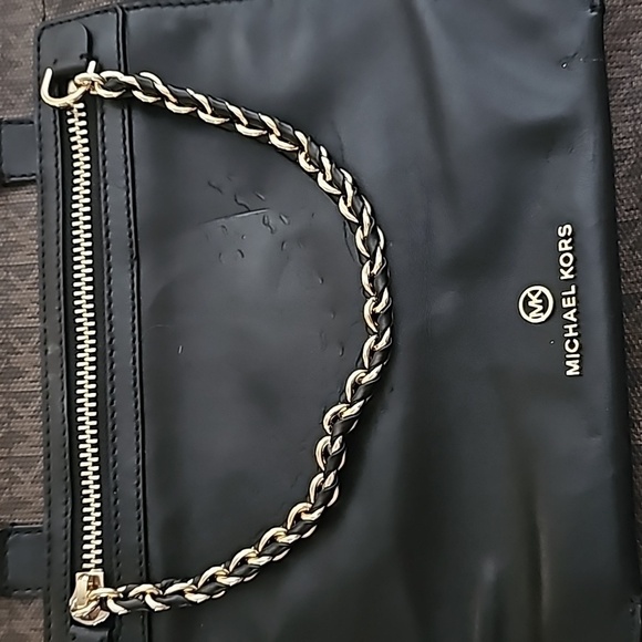 NWOT Michael Kors All-Over Logo-Printed Large Tote Bag Brown/Black - Picture 8 of 9